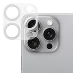 グリッターリング強化ガラスカメラレンズフィルム、iPhone 17用、iPhone 16 Pro / 16 Pro Max用、iPhone 16 / 16 Plus用