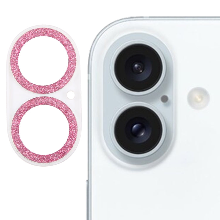 グリッターリング強化ガラスカメラレンズフィルム、iPhone 17用、iPhone 16 Pro / 16 Pro Max用、iPhone 16 / 16 Plus用