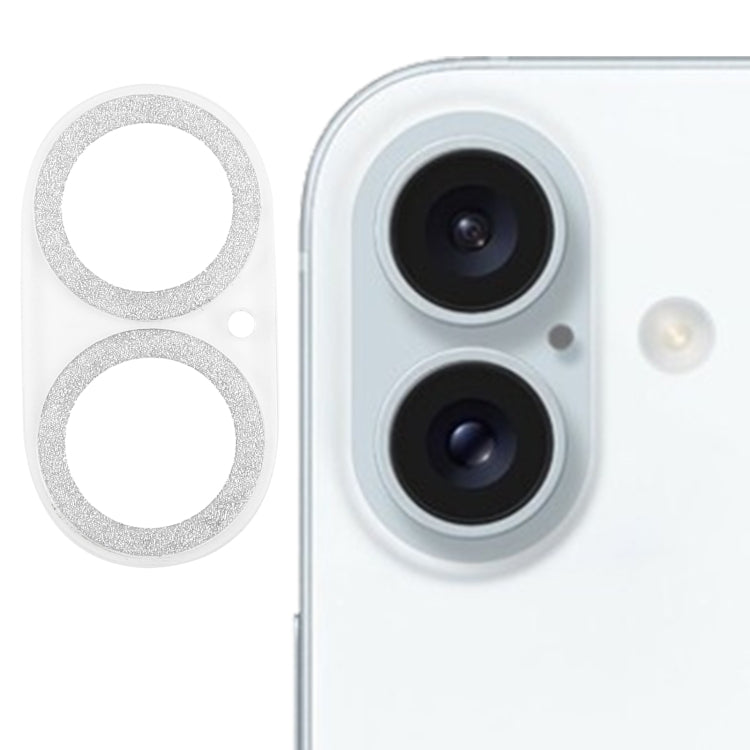 グリッターリング強化ガラスカメラレンズフィルム、iPhone 17用、iPhone 16 Pro / 16 Pro Max用、iPhone 16 / 16 Plus用