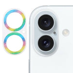 グリッターリング強化ガラスカメラレンズフィルム、iPhone 17用、iPhone 16 Pro / 16 Pro Max用、iPhone 16 / 16 Plus用