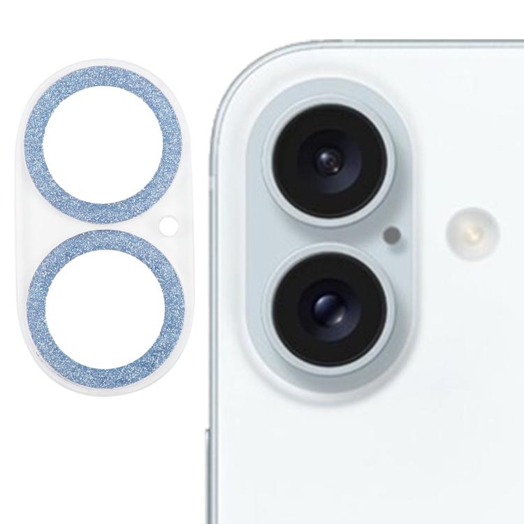 グリッターリング強化ガラスカメラレンズフィルム、iPhone 17用、iPhone 16 Pro / 16 Pro Max用、iPhone 16 / 16 Plus用
