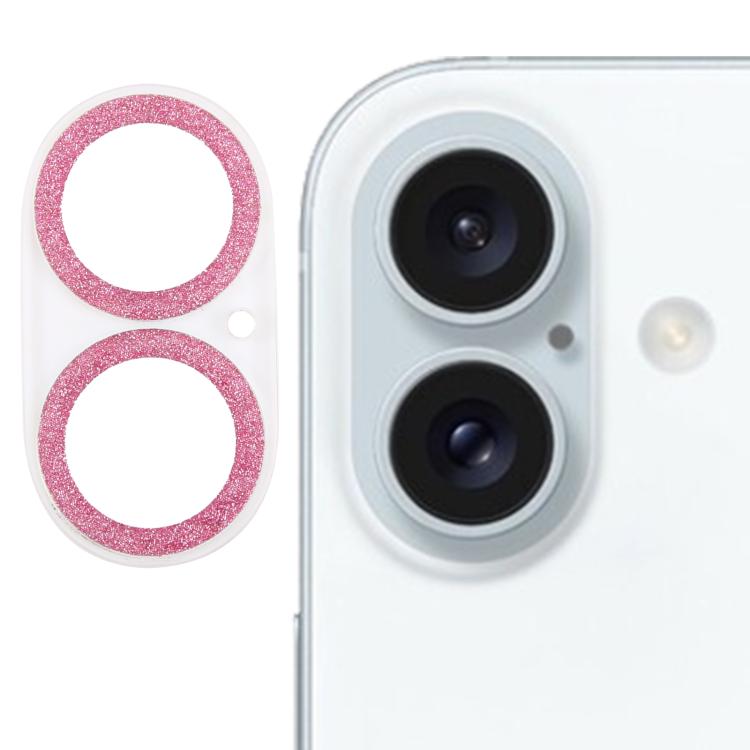 グリッターリング強化ガラスカメラレンズフィルム、iPhone 17用、iPhone 16 Pro / 16 Pro Max用、iPhone 16 / 16 Plus用