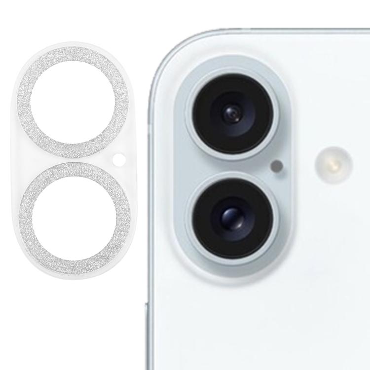 グリッターリング強化ガラスカメラレンズフィルム、iPhone 17用、iPhone 16 Pro / 16 Pro Max用、iPhone 16 / 16 Plus用