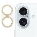グリッターリング強化ガラスカメラレンズフィルム、iPhone 17用、iPhone 16 Pro / 16 Pro Max用、iPhone 16 / 16 Plus用