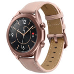 本革シルバーバックル交換用ストラップウォッチバンド、Samsung Galaxy Watch3 45mm用、Samsung Galaxy Watch3 41mm用