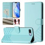 ハニカムエンボス RFIDレザー携帯ケース、iPhone 11 Pro Max用、iPhone 11用、iPhone 11 Pro用、iPhone X / XS用、iPhone XR用、iPhone XS Max用、iPhone 8 Plus / 7 Plus用