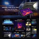 Ulefone Armor Pad 4 Ultra サーマルバージョン 頑丈タブレット、10.36インチ Android 14 MediaTek Dimensity 6300 オクタコア 5Gネットワーク、EUプラグ、Armor Pad 4 Ultra サーマルイメージング