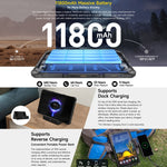 Ulefone Armor Pad 4 Ultra 頑丈タブレットPC、10.36インチ Android 14 MediaTek Dimensity 6300 オクタコア 5Gネットワーク、EUプラグ、Armor Pad 4 Ultra