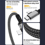 2in1 8ピン、USB-C / Type-Cから3.5mmカーAUXオーディオアダプターケーブル、Type-C、8ピンから3.5mm、長さ：1m