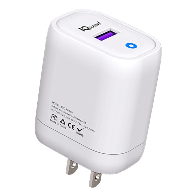 120W USB急速充電器、USプラグ、EUプラグ、UKプラグ