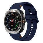 波状グレインステッチシリコン時計バンド、Samsung Galaxy Watch Ultra 47mm / Ultra 2025 用