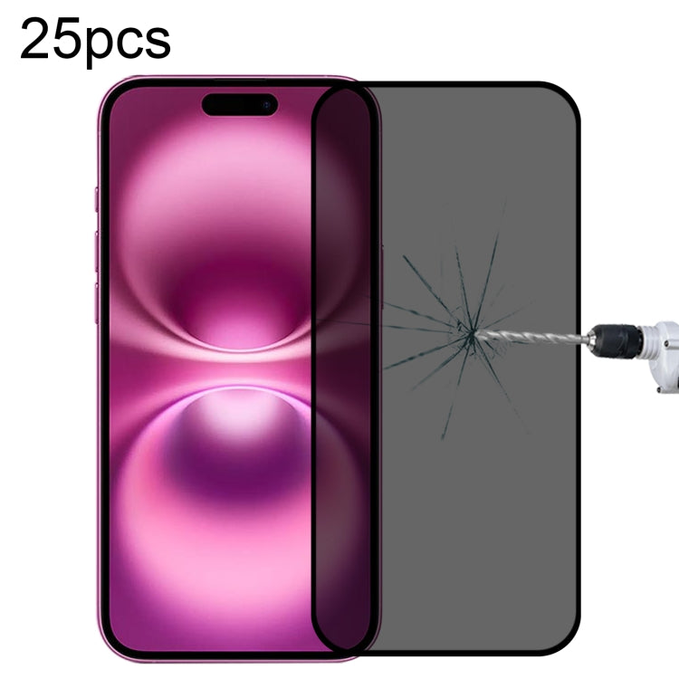 25枚セットフルカバー防スパイシルクスクリーン強化ガラスフィルム、iPhone 17 Pro Max用、iPhone 17 Pro用、iPhone 17用、iPhone Air用、iPhone 16 Pro Max用、iPhone 16 Pro用、iPhone 16 Plus用、iPhone 16用