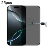 25枚セットフルカバー防スパイシルクスクリーン強化ガラスフィルム、iPhone 17 Pro Max用、iPhone 17 Pro用、iPhone 17用、iPhone Air用、iPhone 16 Pro Max用、iPhone 16 Pro用、iPhone 16 Plus用、iPhone 16用