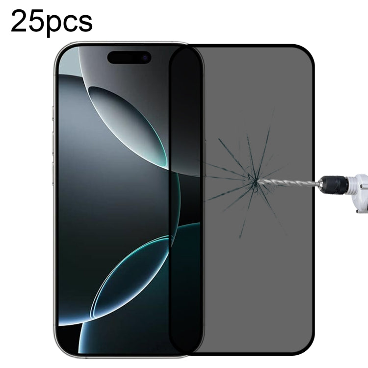 25枚セットフルカバー防スパイシルクスクリーン強化ガラスフィルム、iPhone 17 Pro Max用、iPhone 17 Pro用、iPhone 17用、iPhone Air用、iPhone 16 Pro Max用、iPhone 16 Pro用、iPhone 16 Plus用、iPhone 16用