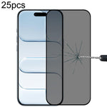 25枚セットフルカバー防スパイシルクスクリーン強化ガラスフィルム、iPhone 17 Pro Max用、iPhone 17 Pro用、iPhone 17用、iPhone Air用、iPhone 16 Pro Max用、iPhone 16 Pro用、iPhone 16 Plus用、iPhone 16用