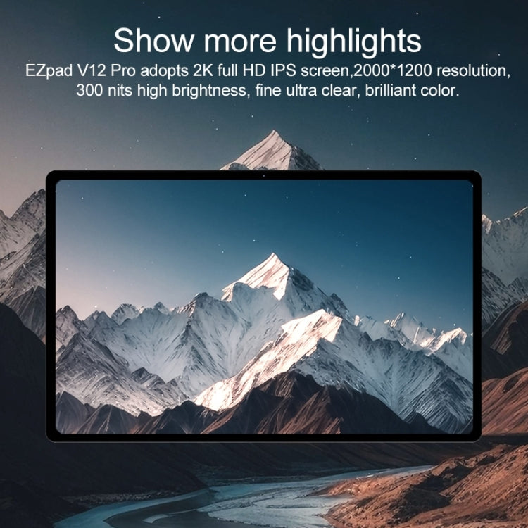 Jumper EZpad V12 Pro タブレットPC、キーボードなし、12インチ Windows 11 Home OS Intel Alder Lake N95 クアッドコア、12GB+256GB、12GB+512GB