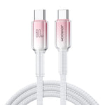 JOYROOM S-A42 クリスタルクリアシリーズ高速充電データケーブル、長さ：1.2m、Type-C to Type-Cケーブル、Type-C to 8ピンケーブル、USB to Type-Cケーブル、USB to 8ピンケーブル