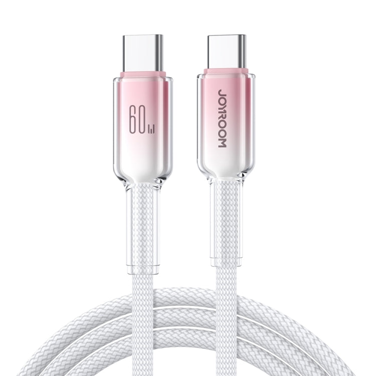 JOYROOM S-A42 クリスタルクリアシリーズ高速充電データケーブル、長さ：1.2m、Type-C to Type-Cケーブル、Type-C to 8ピンケーブル、USB to Type-Cケーブル、USB to 8ピンケーブル