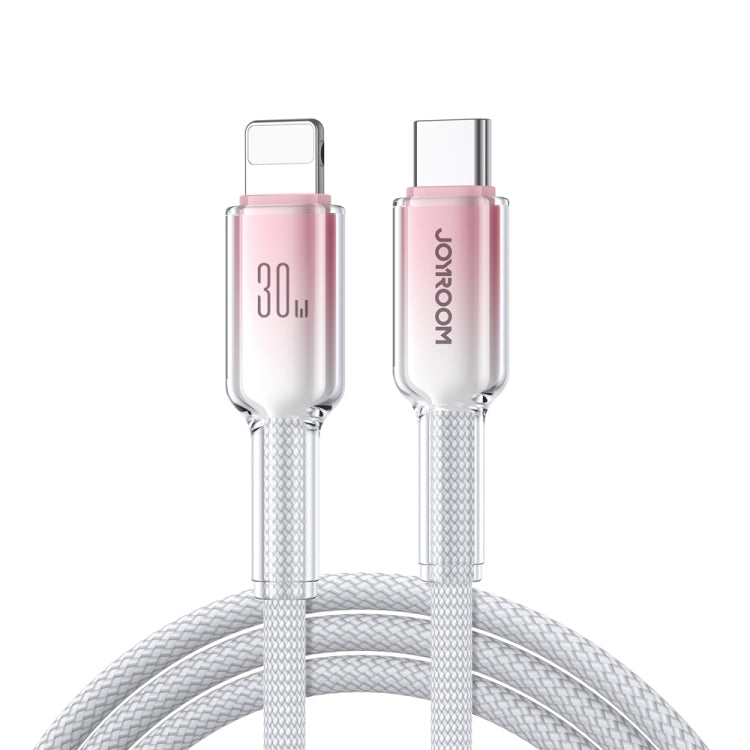 JOYROOM S-A42 クリスタルクリアシリーズ高速充電データケーブル、長さ：1.2m、Type-C to Type-Cケーブル、Type-C to 8ピンケーブル、USB to Type-Cケーブル、USB to 8ピンケーブル