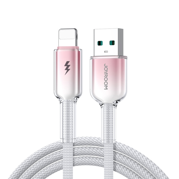 JOYROOM S-A42 クリスタルクリアシリーズ高速充電データケーブル、長さ：1.2m、Type-C to Type-Cケーブル、Type-C to 8ピンケーブル、USB to Type-Cケーブル、USB to 8ピンケーブル