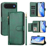 マルチカードスロットジッパー財布レザースマホケース、iPhone 17e / 16e用、iPhone 17 Pro Max用、iPhone 17 Pro用、iPhone 17用、iPhone Air用、iPhone 16 Pro Max用、iPhone 16 Pro用、iPhone 16 Plus用