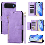 マルチカードスロットジッパー財布レザースマホケース、iPhone 17e / 16e用、iPhone 17 Pro Max用、iPhone 17 Pro用、iPhone 17用、iPhone Air用、iPhone 16 Pro Max用、iPhone 16 Pro用、iPhone 16 Plus用