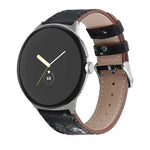 ラウンドテール 本革ウォッチバンド、Google Pixel Watch 4 / Watch 3 45mm用