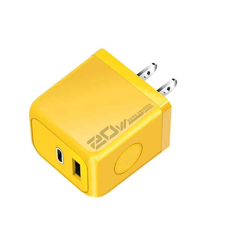 M167 PD 20W Type-C と USB QC 3.0 急速充電器、EUプラグ、USプラグ