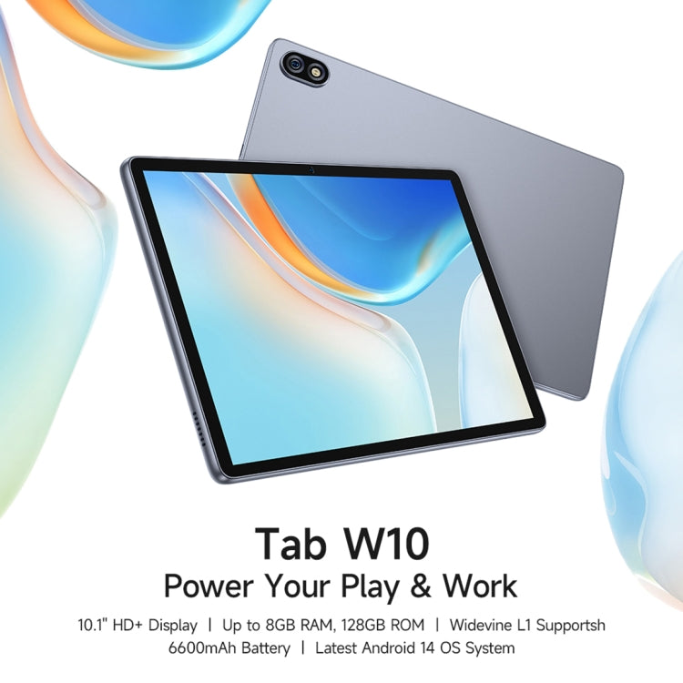 Ulefone Tab W10 WiFi タブレットPC、10.1インチ Android 14 Unisoc T606 オクタコア、EUプラグ、Tab W10