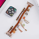 シェルビーズチェーンウォッチバンド、Apple Watch 46mm / 49mm / 45mm / 44mm 用、Apple Watch 42mm / 41mm / 40mm / 38mm 用