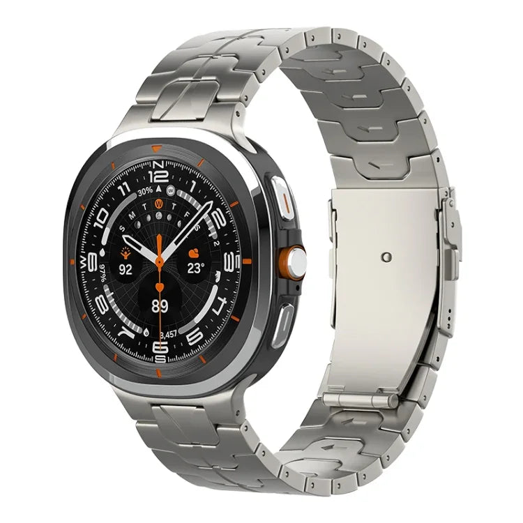 安全バックル純チタン時計バンド、Samsung Galaxy Watch Ultra / Ultra 2025用、Samsung Galaxy Watch8 / Watch8 Classic用