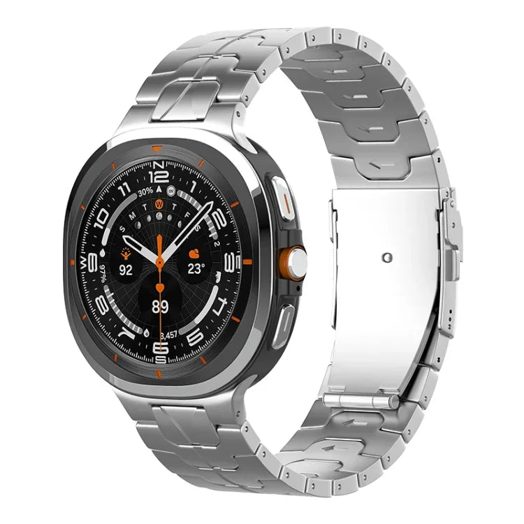安全バックル純チタン時計バンド、Samsung Galaxy Watch Ultra / Ultra 2025用、Samsung Galaxy Watch8 / Watch8 Classic用