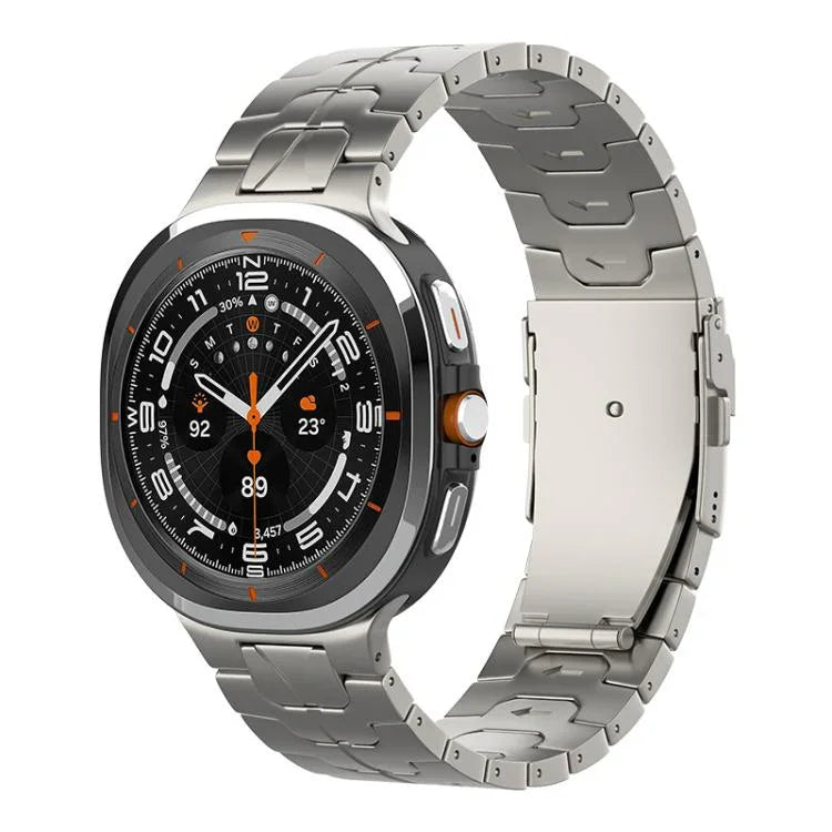安全バックル純チタン時計バンド、Samsung Galaxy Watch Ultra / Ultra 2025用、Samsung Galaxy Watch8 / Watch8 Classic用