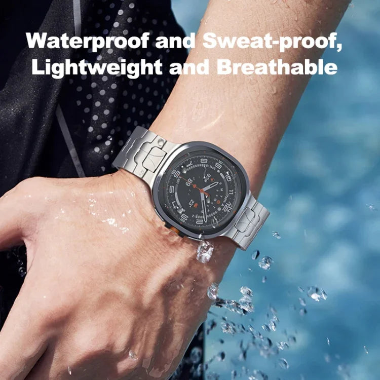 安全バックル純チタン時計バンド、Samsung Galaxy Watch Ultra / Ultra 2025用、Samsung Galaxy Watch8 / Watch8 Classic用