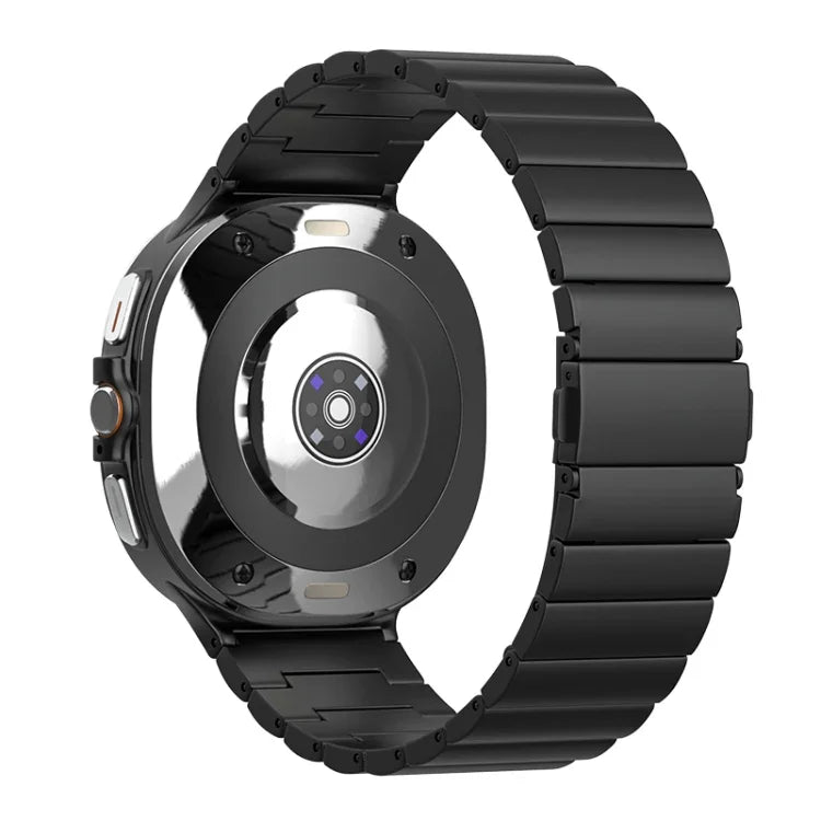 一粒ビーズ平バックル純チタン時計バンド、Samsung Galaxy Watch Ultra / Ultra 2025用、Samsung Galaxy Watch8 / Watch8 Classic用