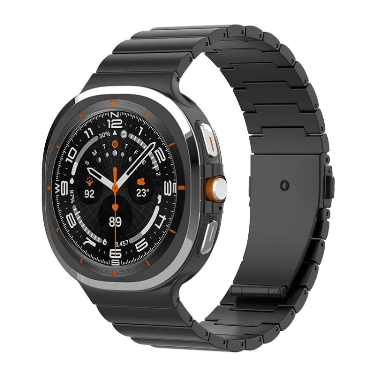 一粒ビーズ平バックル純チタン時計バンド、Samsung Galaxy Watch Ultra / Ultra 2025用、Samsung Galaxy Watch8 / Watch8 Classic用