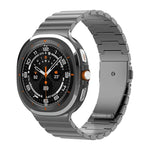 一粒ビーズ平バックル純チタン時計バンド、Samsung Galaxy Watch Ultra / Ultra 2025用、Samsung Galaxy Watch8 / Watch8 Classic用
