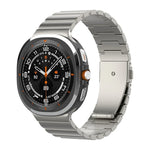 一粒ビーズ平バックル純チタン時計バンド、Samsung Galaxy Watch Ultra / Ultra 2025用、Samsung Galaxy Watch8 / Watch8 Classic用