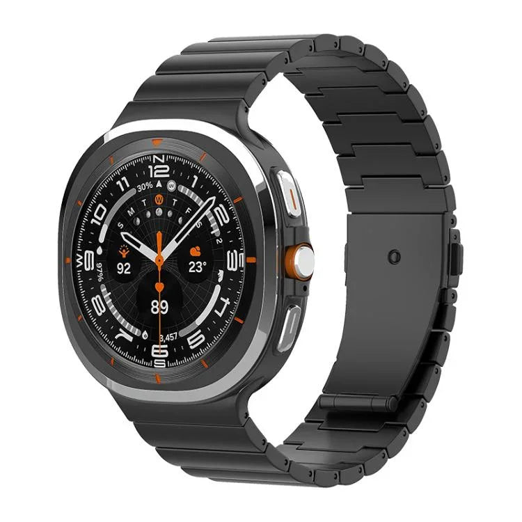 一粒ビーズ平バックル純チタン時計バンド、Samsung Galaxy Watch Ultra / Ultra 2025用、Samsung Galaxy Watch8 / Watch8 Classic用