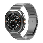 一粒ビーズ平バックル純チタン時計バンド、Samsung Galaxy Watch Ultra / Ultra 2025用、Samsung Galaxy Watch8 / Watch8 Classic用