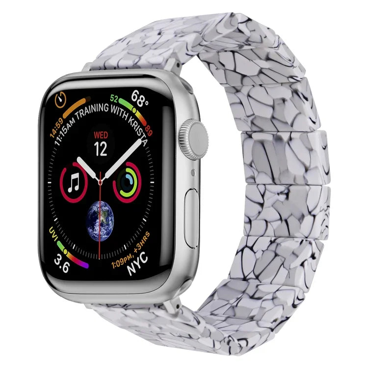 ストレッチロープスクエアレジンウォッチバンド、Apple Watch 46mm / 49mm / 45mm / 44mm 用、Apple Watch 42mm / 41mm / 40mm / 38mm 用