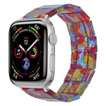 ストレッチロープスクエアレジンウォッチバンド、Apple Watch 46mm / 49mm / 45mm / 44mm 用、Apple Watch 42mm / 41mm / 40mm / 38mm 用