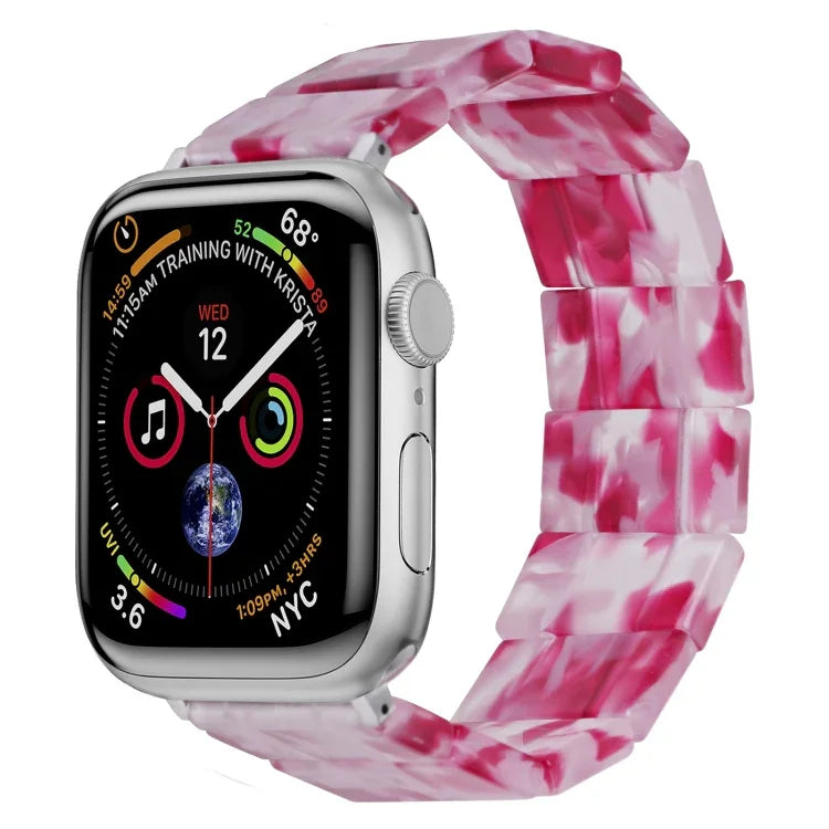 ストレッチロープスクエアレジンウォッチバンド、Apple Watch 46mm / 49mm / 45mm / 44mm 用、Apple Watch 42mm / 41mm / 40mm / 38mm 用