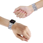 ストレッチロープスクエアレジンウォッチバンド、Apple Watch 46mm / 49mm / 45mm / 44mm 用、Apple Watch 42mm / 41mm / 40mm / 38mm 用