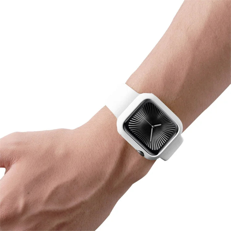 スプレーグレージング PC フレーム ハーフカバレッジウォッチケース、Apple Watch Series 10 / 11 46mm 用、Apple Watch Series 10 / 11 42mm 用