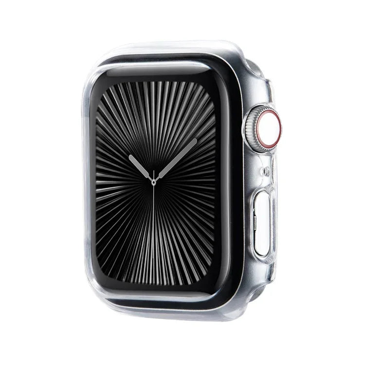 スプレーグレージング PC フレーム ハーフカバレッジウォッチケース、Apple Watch Series 10 / 11 46mm 用、Apple Watch Series 10 / 11 42mm 用
