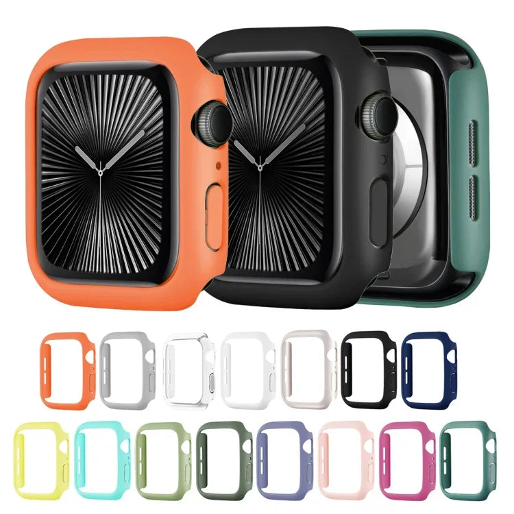 スプレーグレージング PC フレーム ハーフカバレッジウォッチケース、Apple Watch Series 10 / 11 46mm 用、Apple Watch Series 10 / 11 42mm 用