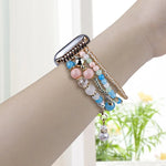 四列銅ビーズチェーンウォッチバンド、Apple Watch 46mm / 49mm / 45mm / 44mm用、Apple Watch 42mm / 41mm / 40mm / 38mm用