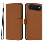 スキンフィール無地レザースマホケースストラップ付き、iPhone Air用、iPhone 16 Pro Max用