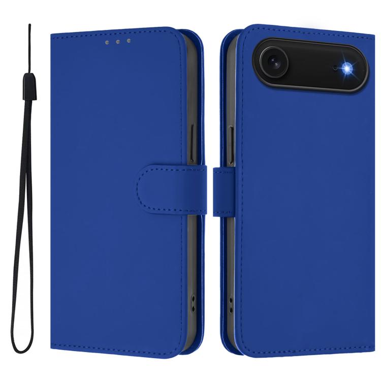 スキンフィール無地レザースマホケースストラップ付き、iPhone Air用、iPhone 16 Pro Max用